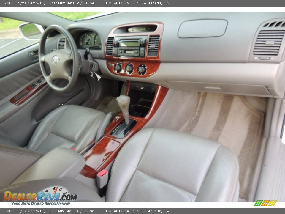2003 Toyota Camry LE Lunar Mist Metallic / Taupe Photo #19