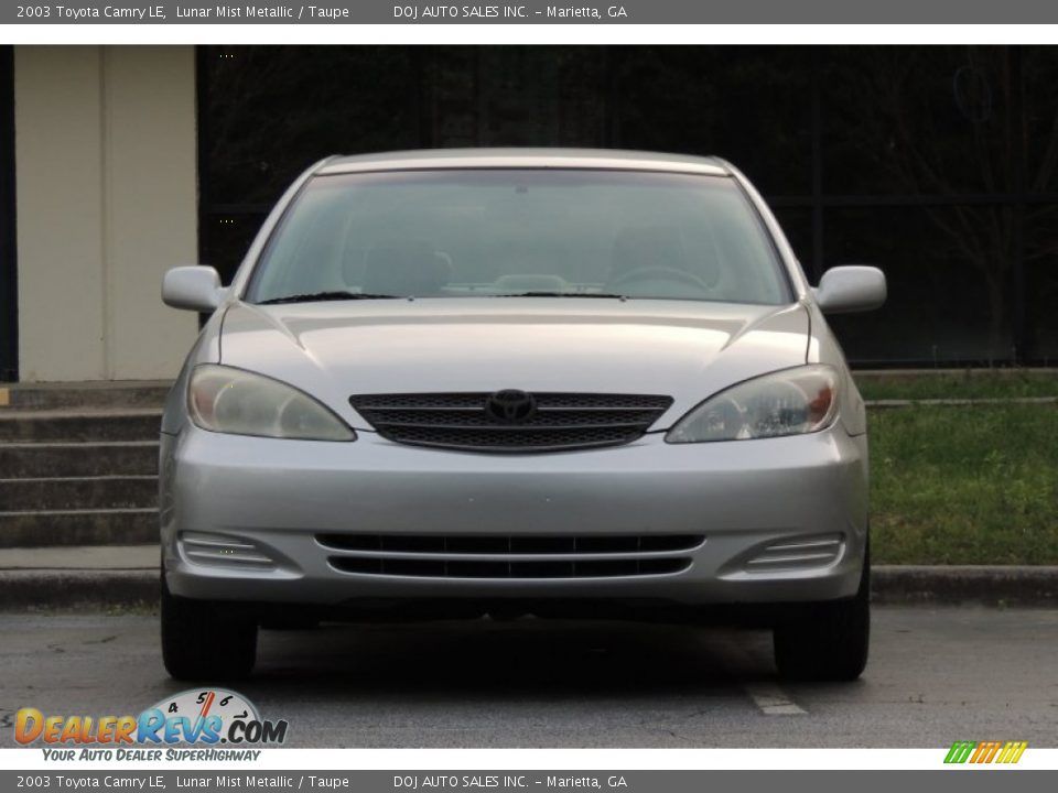2003 Toyota Camry LE Lunar Mist Metallic / Taupe Photo #28