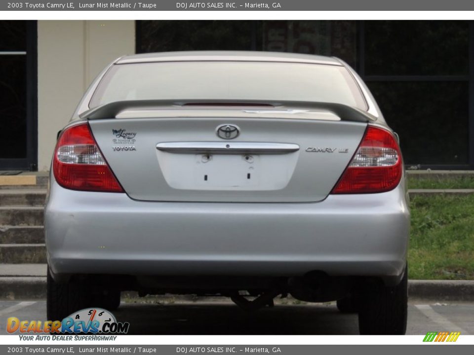 2003 Toyota Camry LE Lunar Mist Metallic / Taupe Photo #30