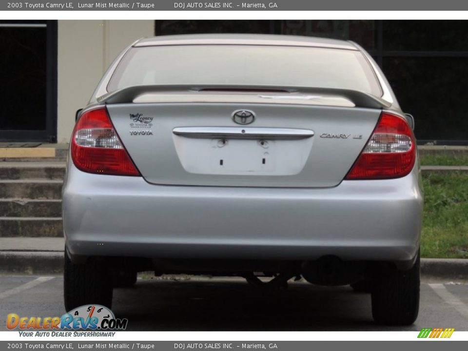 2003 Toyota Camry LE Lunar Mist Metallic / Taupe Photo #31
