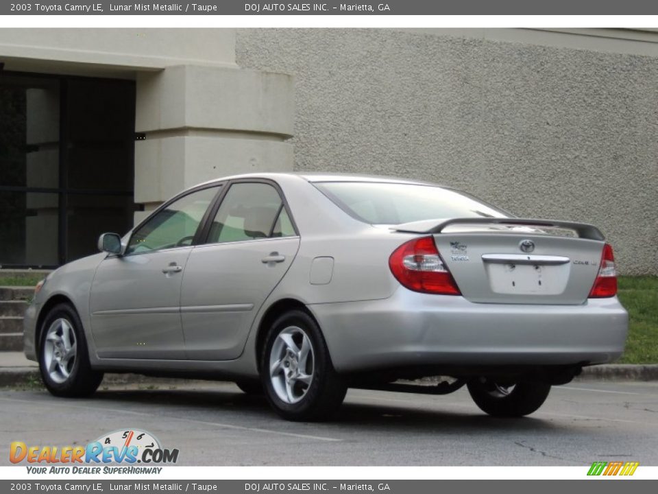 2003 Toyota Camry LE Lunar Mist Metallic / Taupe Photo #32