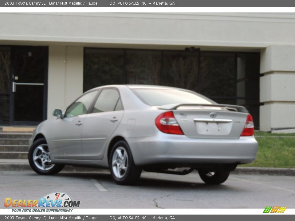 2003 Toyota Camry LE Lunar Mist Metallic / Taupe Photo #33