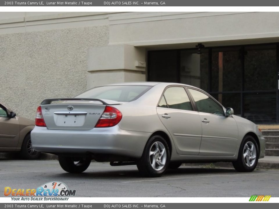 2003 Toyota Camry LE Lunar Mist Metallic / Taupe Photo #34