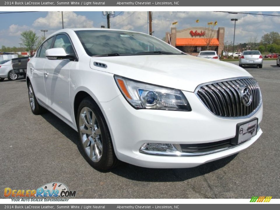 2014 Buick LaCrosse Leather Summit White / Light Neutral Photo #1
