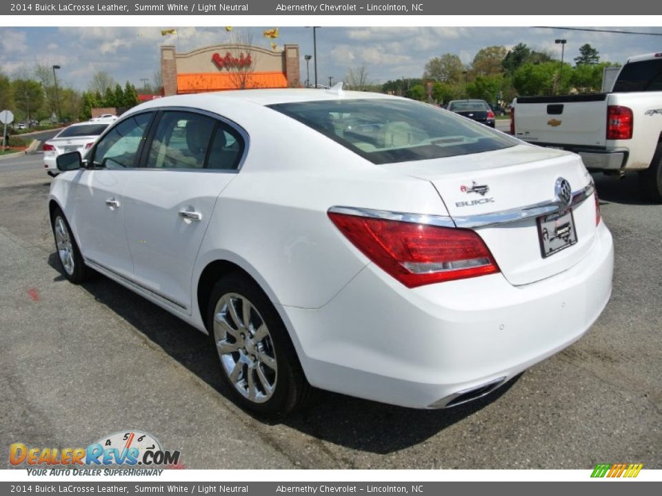 2014 Buick LaCrosse Leather Summit White / Light Neutral Photo #4