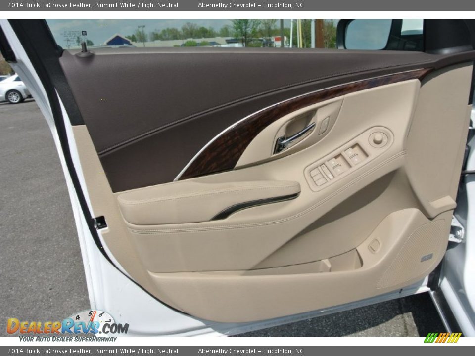 2014 Buick LaCrosse Leather Summit White / Light Neutral Photo #7