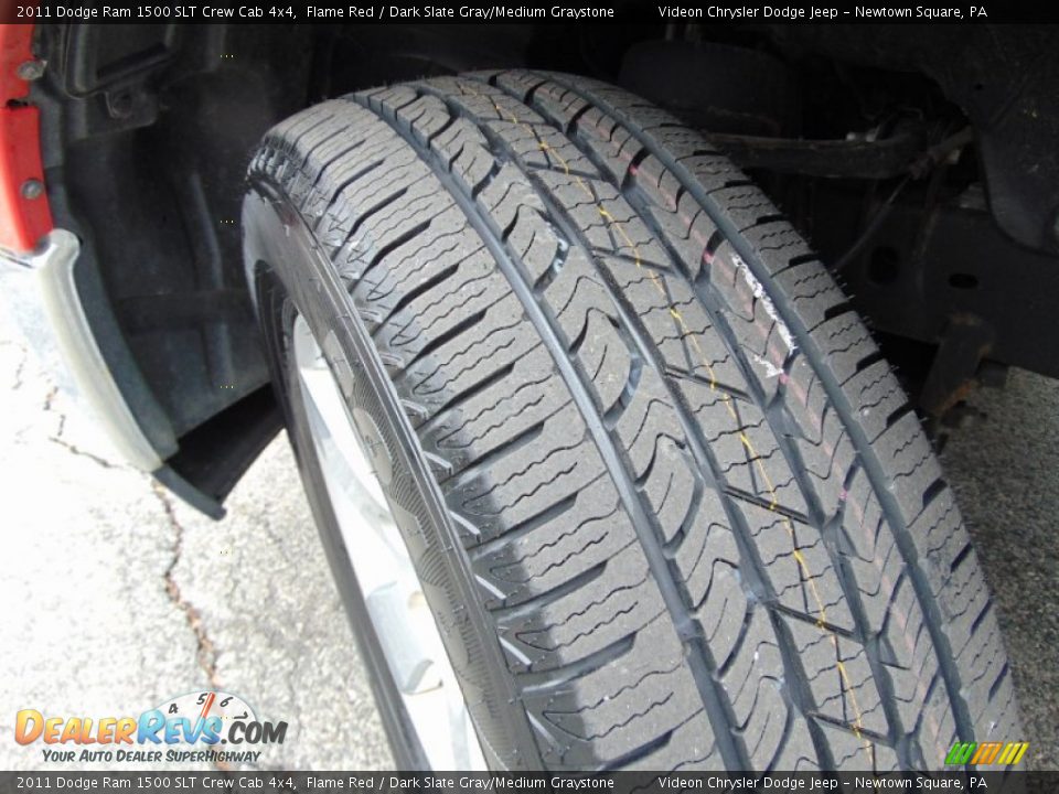 2011 Dodge Ram 1500 SLT Crew Cab 4x4 Flame Red / Dark Slate Gray/Medium Graystone Photo #12