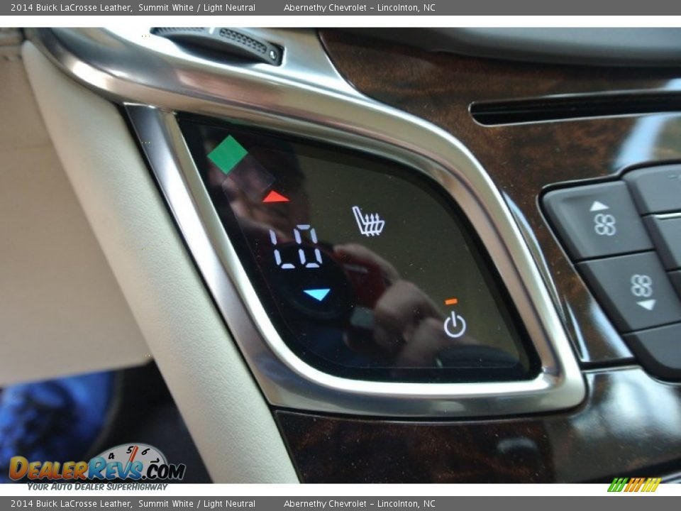 2014 Buick LaCrosse Leather Summit White / Light Neutral Photo #13