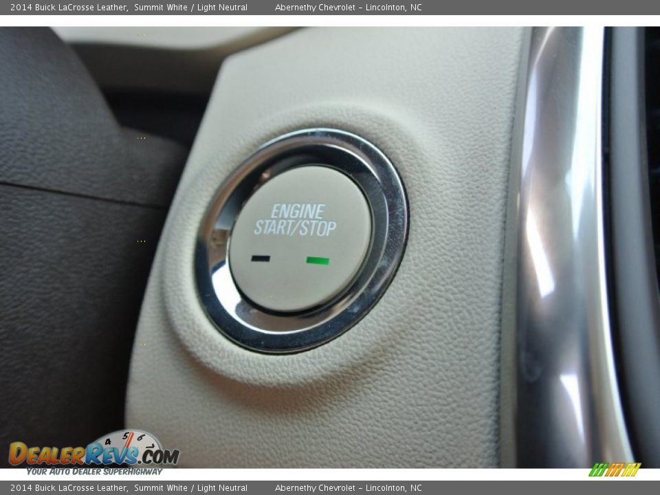 2014 Buick LaCrosse Leather Summit White / Light Neutral Photo #14