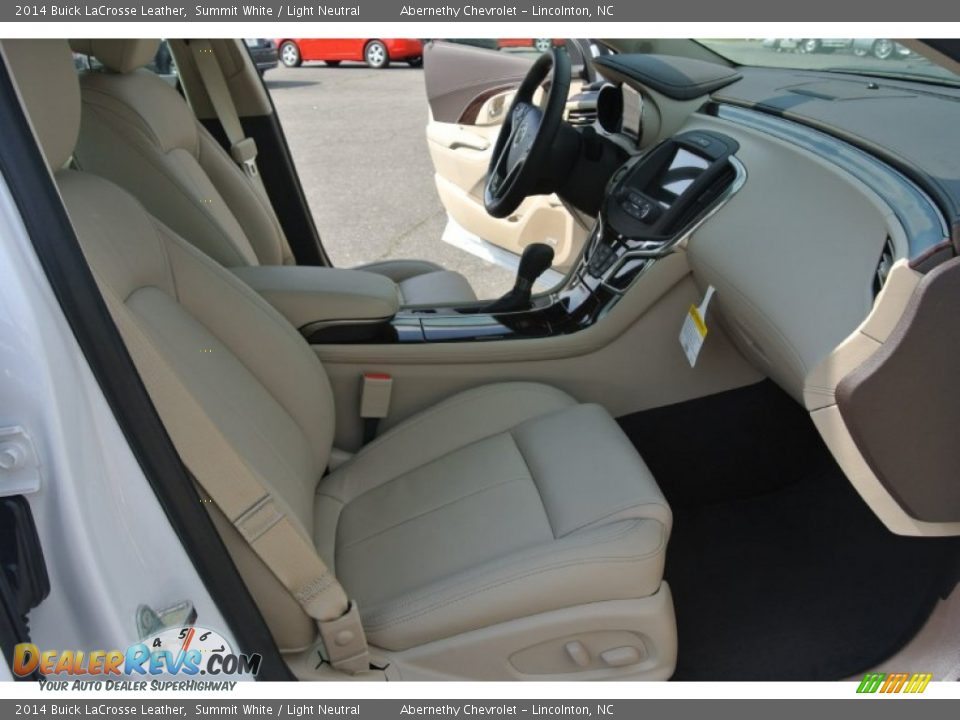 2014 Buick LaCrosse Leather Summit White / Light Neutral Photo #18
