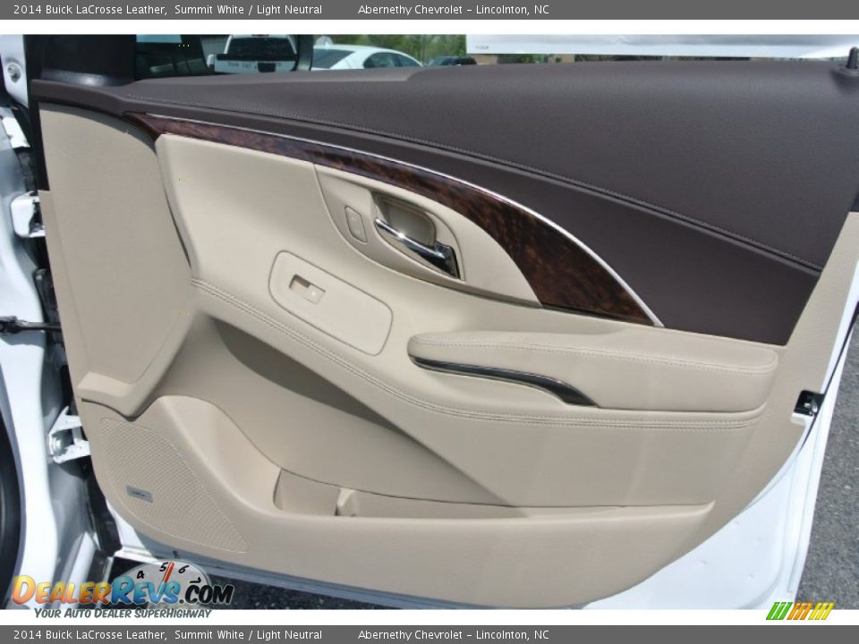 2014 Buick LaCrosse Leather Summit White / Light Neutral Photo #19