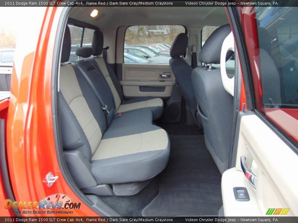 2011 Dodge Ram 1500 SLT Crew Cab 4x4 Flame Red / Dark Slate Gray/Medium Graystone Photo #20