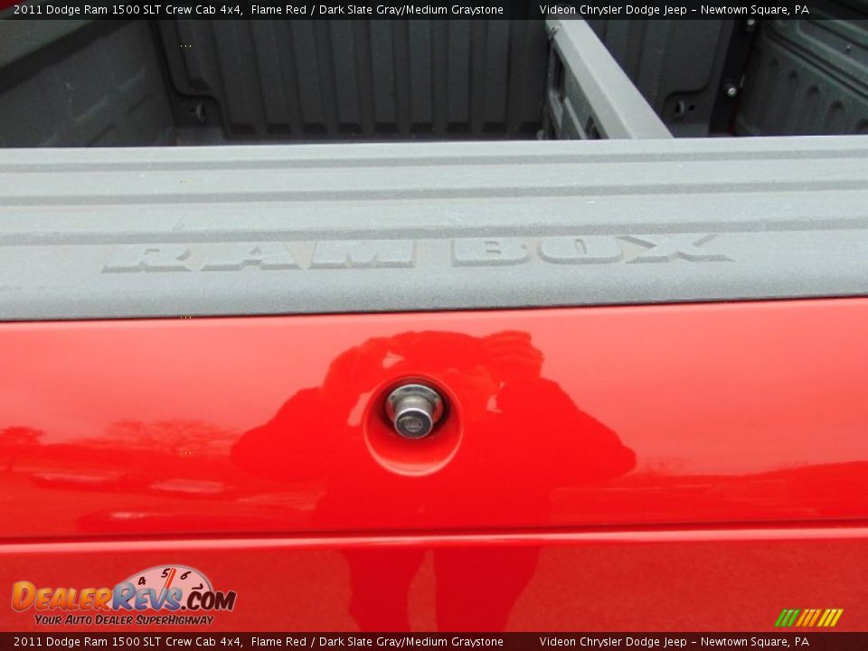 2011 Dodge Ram 1500 SLT Crew Cab 4x4 Flame Red / Dark Slate Gray/Medium Graystone Photo #25