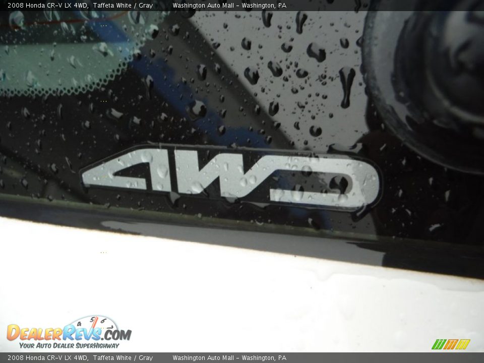 2008 Honda CR-V LX 4WD Taffeta White / Gray Photo #9