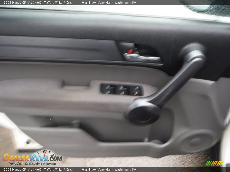2008 Honda CR-V LX 4WD Taffeta White / Gray Photo #10