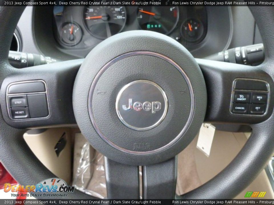 2013 Jeep Compass Sport 4x4 Deep Cherry Red Crystal Pearl / Dark Slate Gray/Light Pebble Photo #15