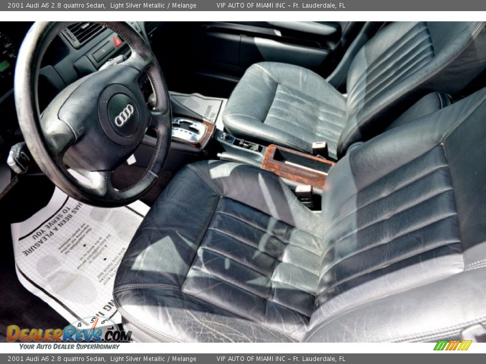 2001 Audi A6 2.8 quattro Sedan Light Silver Metallic / Melange Photo #14