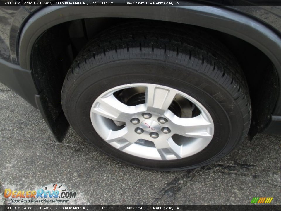 2011 GMC Acadia SLE AWD Deep Blue Metallic / Light Titanium Photo #3
