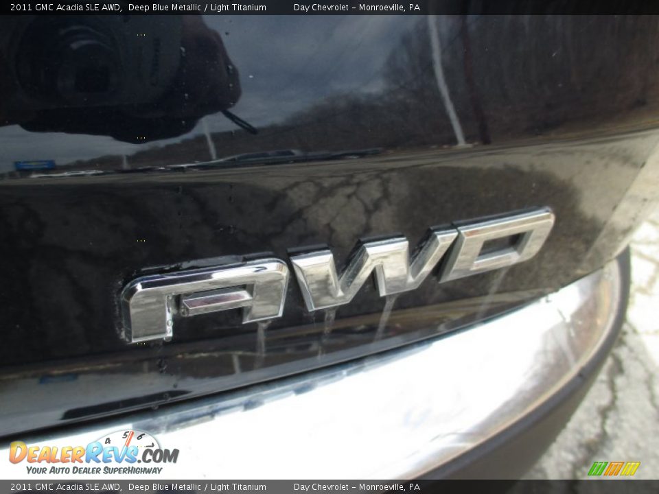 2011 GMC Acadia SLE AWD Deep Blue Metallic / Light Titanium Photo #7