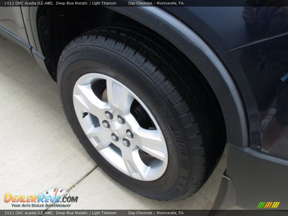 2011 GMC Acadia SLE AWD Deep Blue Metallic / Light Titanium Photo #8