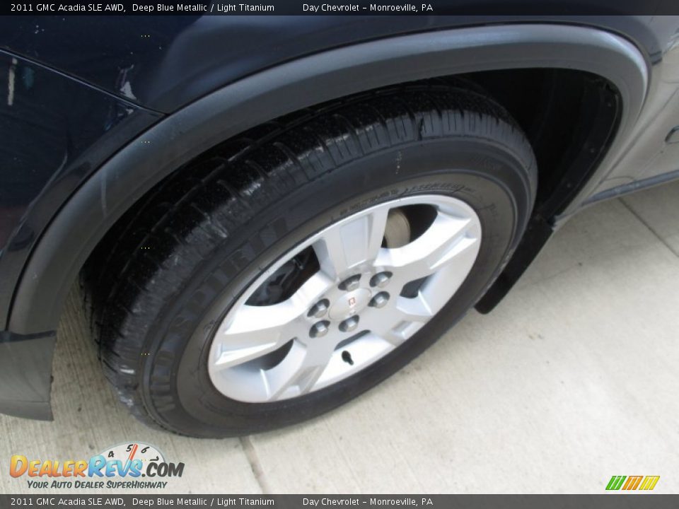 2011 GMC Acadia SLE AWD Deep Blue Metallic / Light Titanium Photo #10