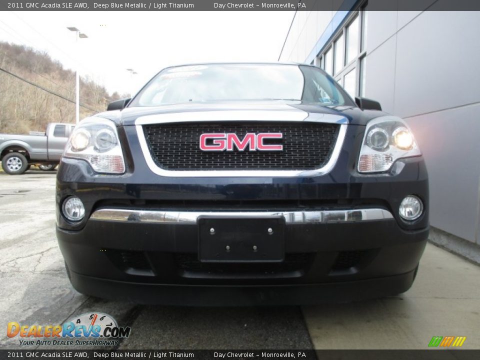 2011 GMC Acadia SLE AWD Deep Blue Metallic / Light Titanium Photo #14
