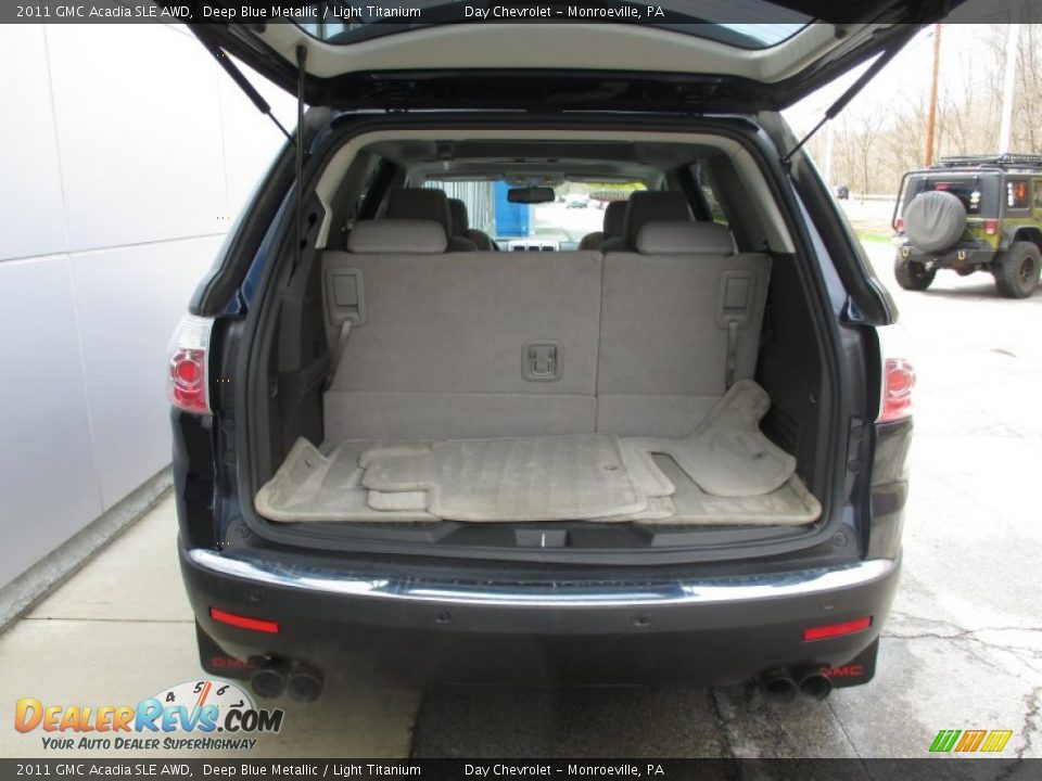 2011 GMC Acadia SLE AWD Deep Blue Metallic / Light Titanium Photo #15