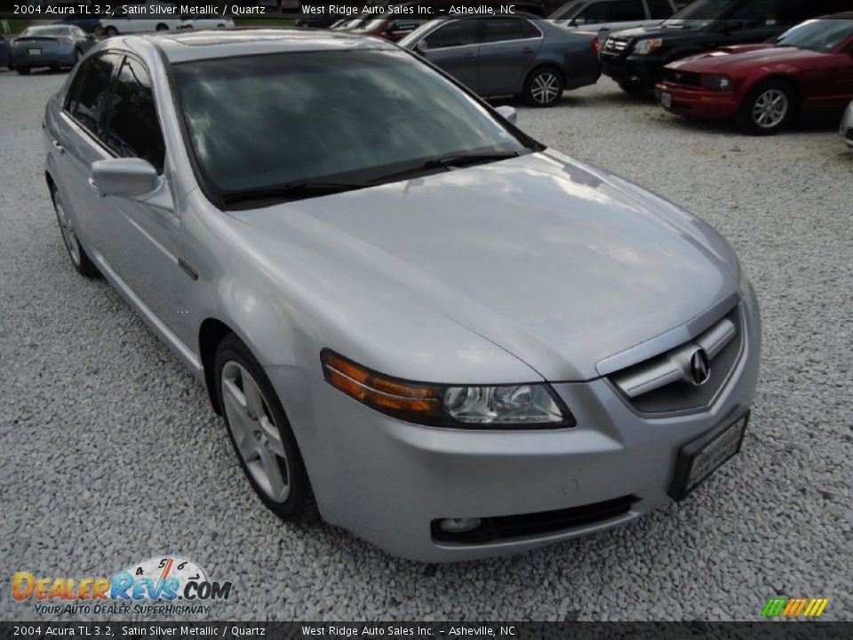 2004 Acura TL 3.2 Satin Silver Metallic / Quartz Photo #4