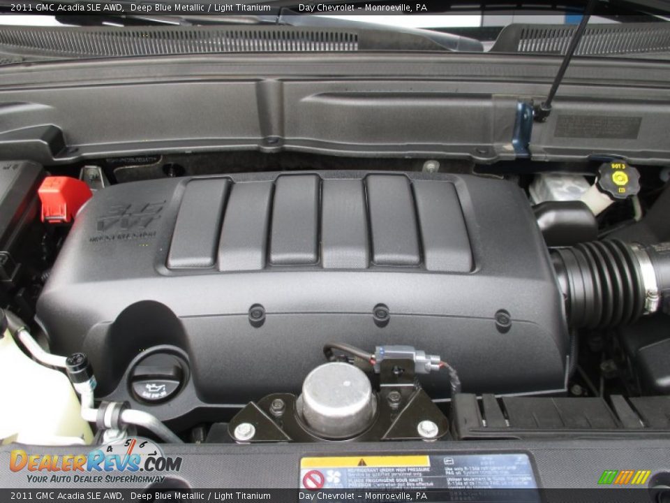 2011 GMC Acadia SLE AWD Deep Blue Metallic / Light Titanium Photo #17