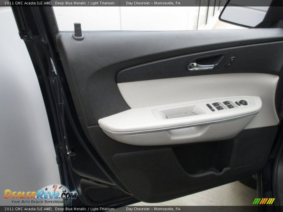 2011 GMC Acadia SLE AWD Deep Blue Metallic / Light Titanium Photo #18