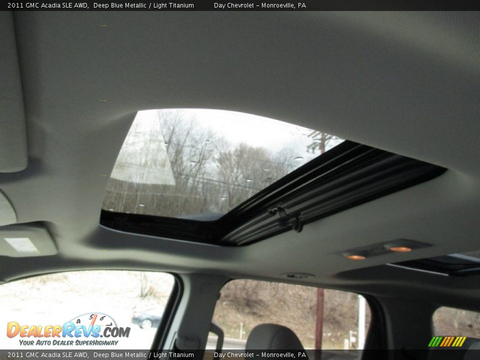 2011 GMC Acadia SLE AWD Deep Blue Metallic / Light Titanium Photo #19