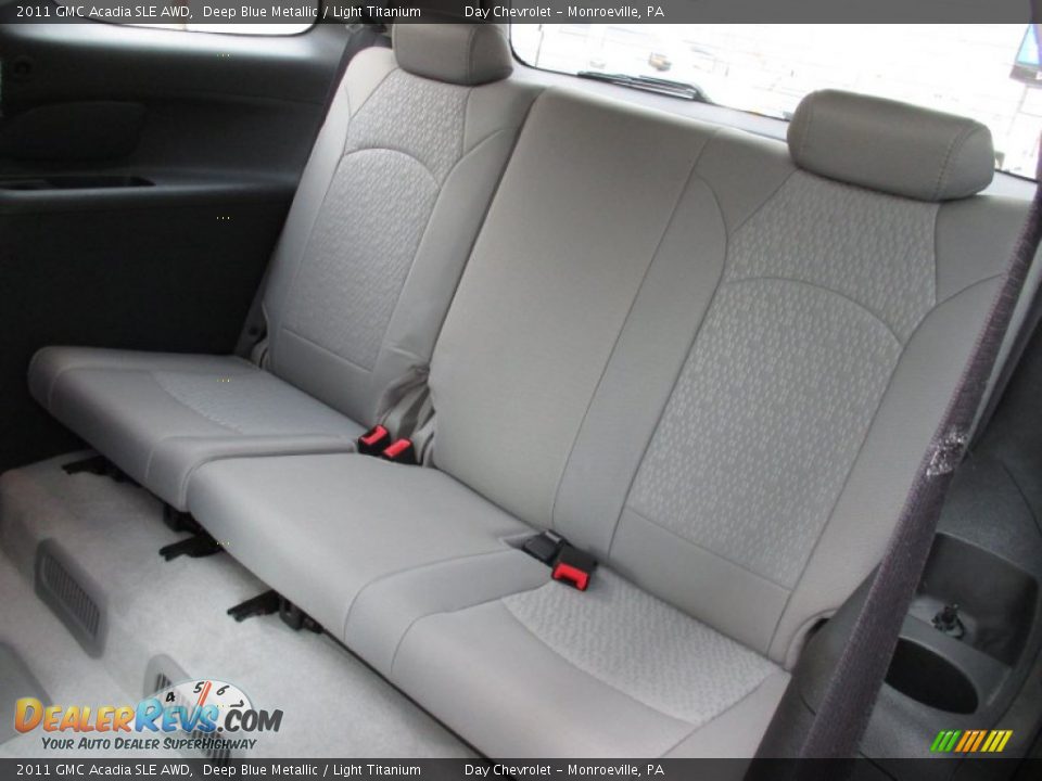 Rear Seat of 2011 GMC Acadia SLE AWD Photo #23
