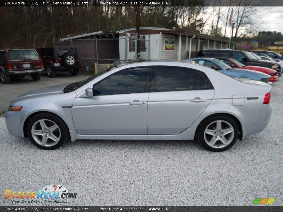 2004 Acura TL 3.2 Satin Silver Metallic / Quartz Photo #9