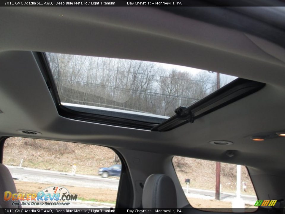 2011 GMC Acadia SLE AWD Deep Blue Metallic / Light Titanium Photo #24