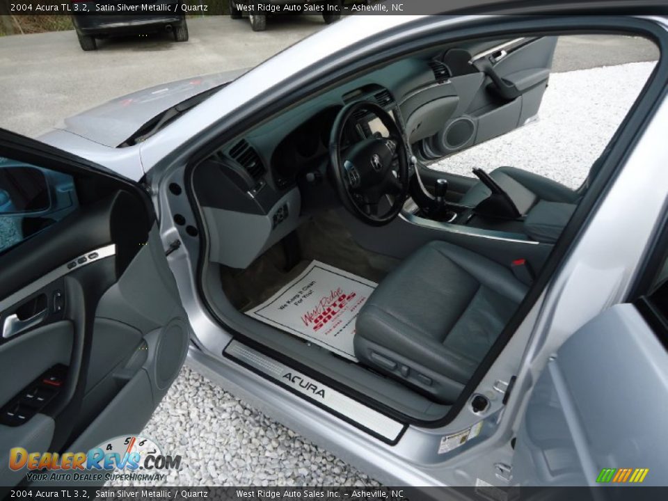 2004 Acura TL 3.2 Satin Silver Metallic / Quartz Photo #10