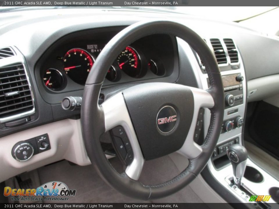 2011 GMC Acadia SLE AWD Steering Wheel Photo #25