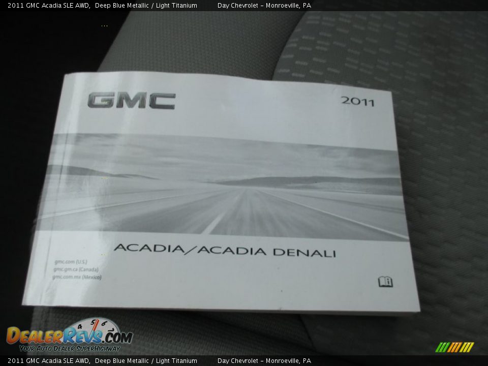 2011 GMC Acadia SLE AWD Deep Blue Metallic / Light Titanium Photo #32