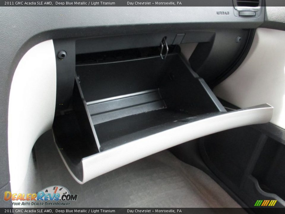 2011 GMC Acadia SLE AWD Deep Blue Metallic / Light Titanium Photo #33