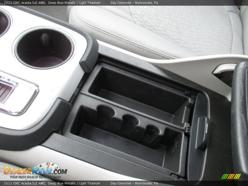 2011 GMC Acadia SLE AWD Deep Blue Metallic / Light Titanium Photo #35