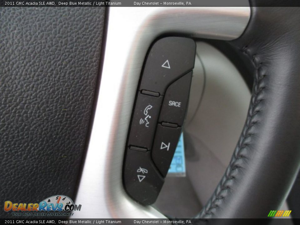 2011 GMC Acadia SLE AWD Deep Blue Metallic / Light Titanium Photo #36