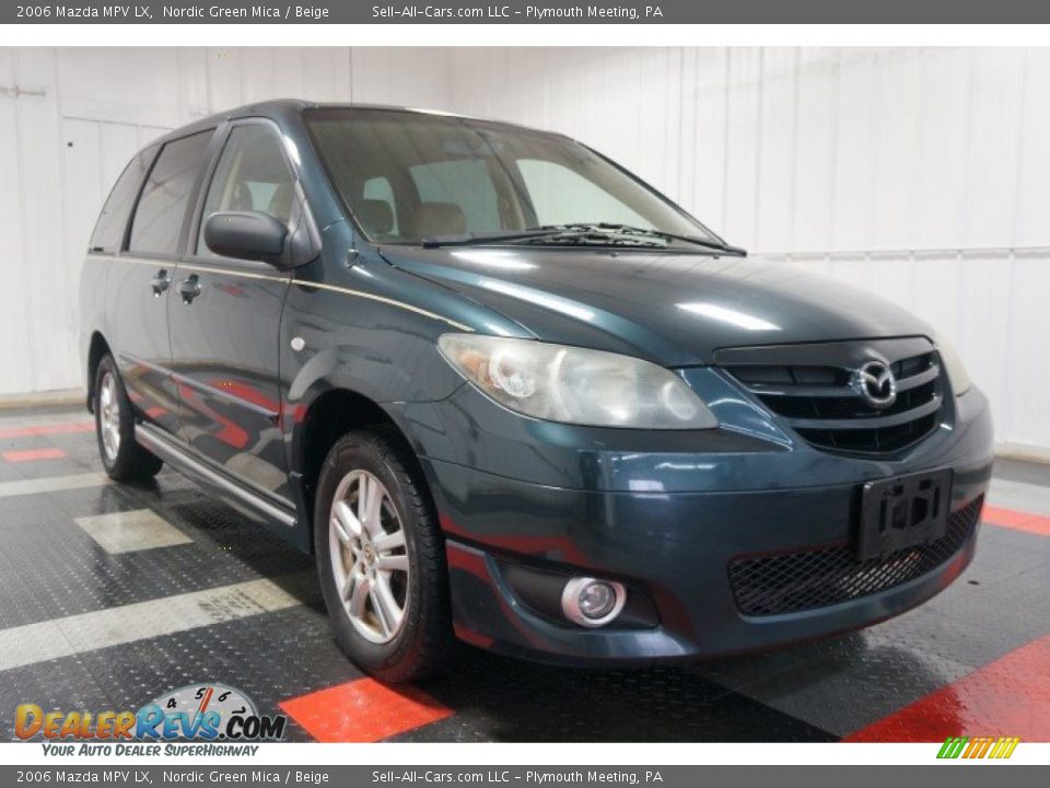 2006 Mazda MPV LX Nordic Green Mica / Beige Photo #5