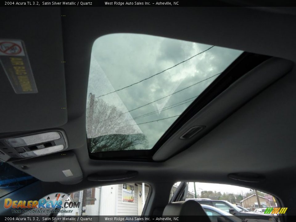 2004 Acura TL 3.2 Satin Silver Metallic / Quartz Photo #28