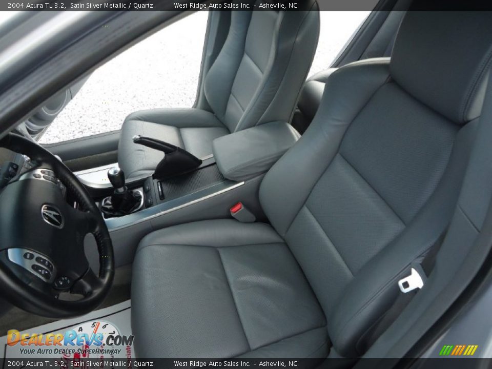 2004 Acura TL 3.2 Satin Silver Metallic / Quartz Photo #30