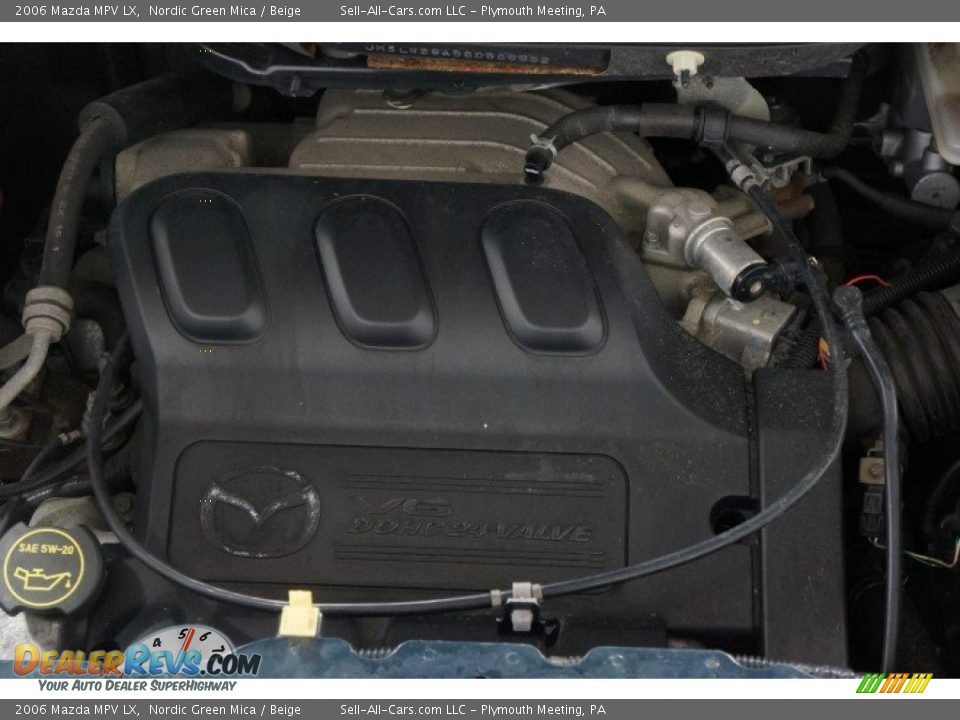 2006 Mazda MPV LX Nordic Green Mica / Beige Photo #30
