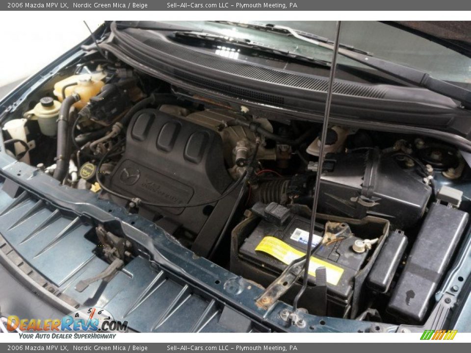 2006 Mazda MPV LX Nordic Green Mica / Beige Photo #32