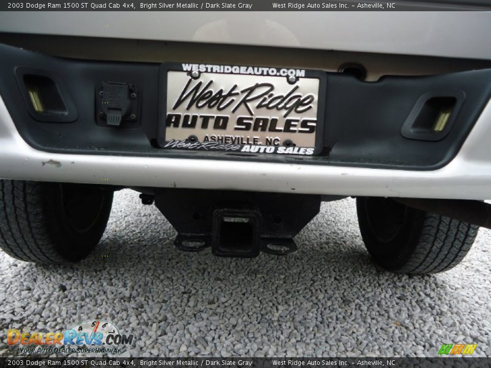 2003 Dodge Ram 1500 ST Quad Cab 4x4 Bright Silver Metallic / Dark Slate Gray Photo #9