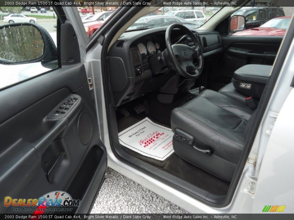 Dark Slate Gray Interior - 2003 Dodge Ram 1500 ST Quad Cab 4x4 Photo #10