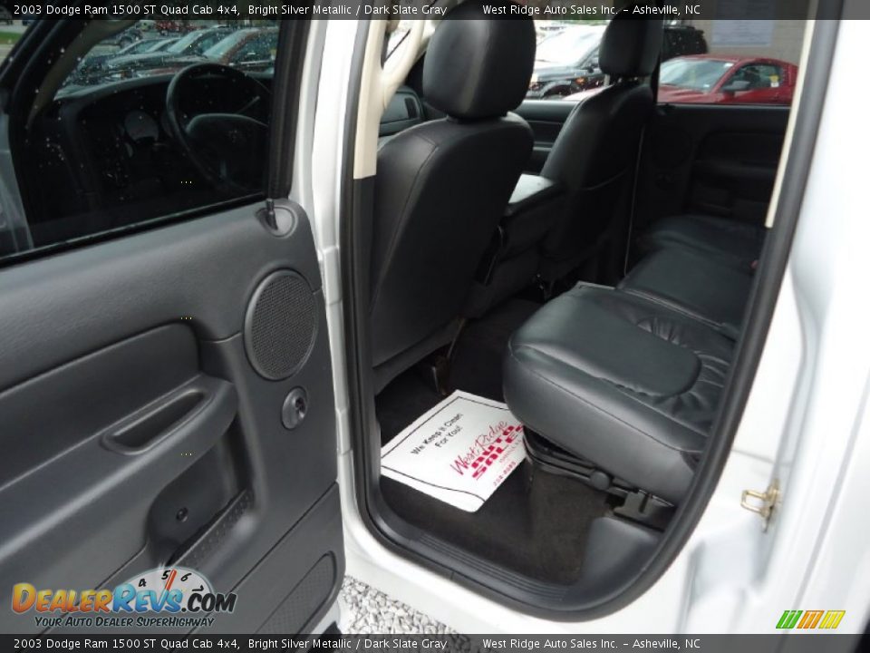 2003 Dodge Ram 1500 ST Quad Cab 4x4 Bright Silver Metallic / Dark Slate Gray Photo #11