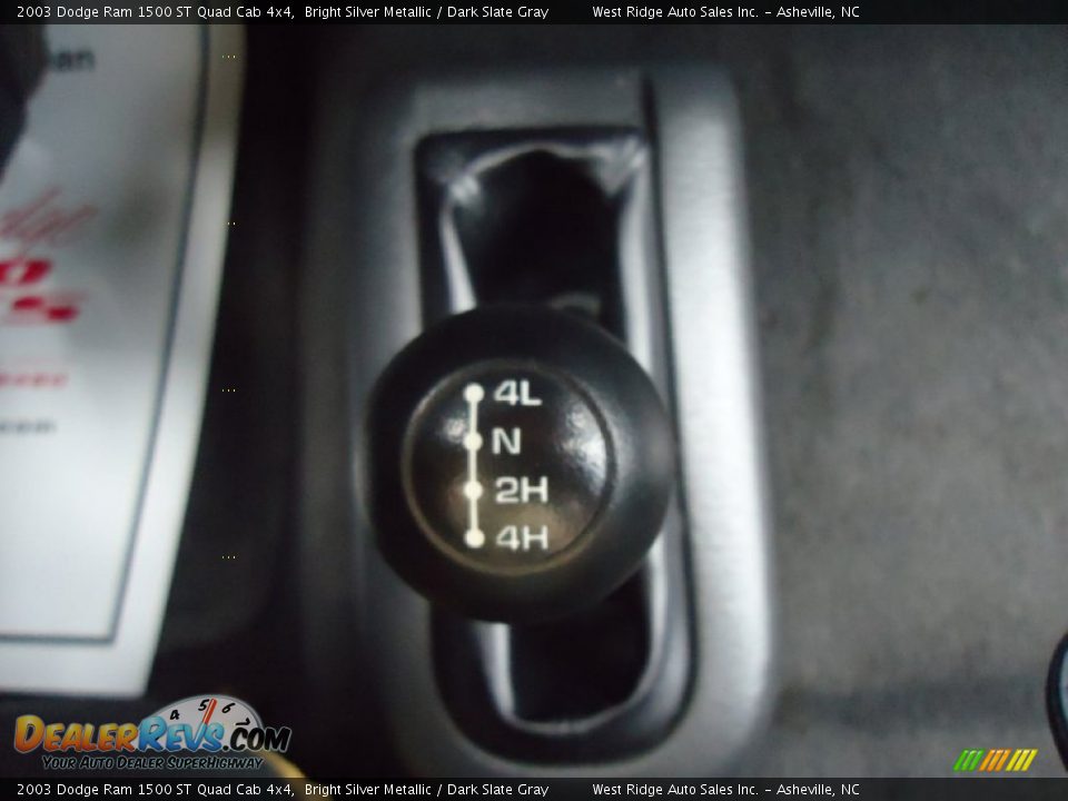 2003 Dodge Ram 1500 ST Quad Cab 4x4 Bright Silver Metallic / Dark Slate Gray Photo #24