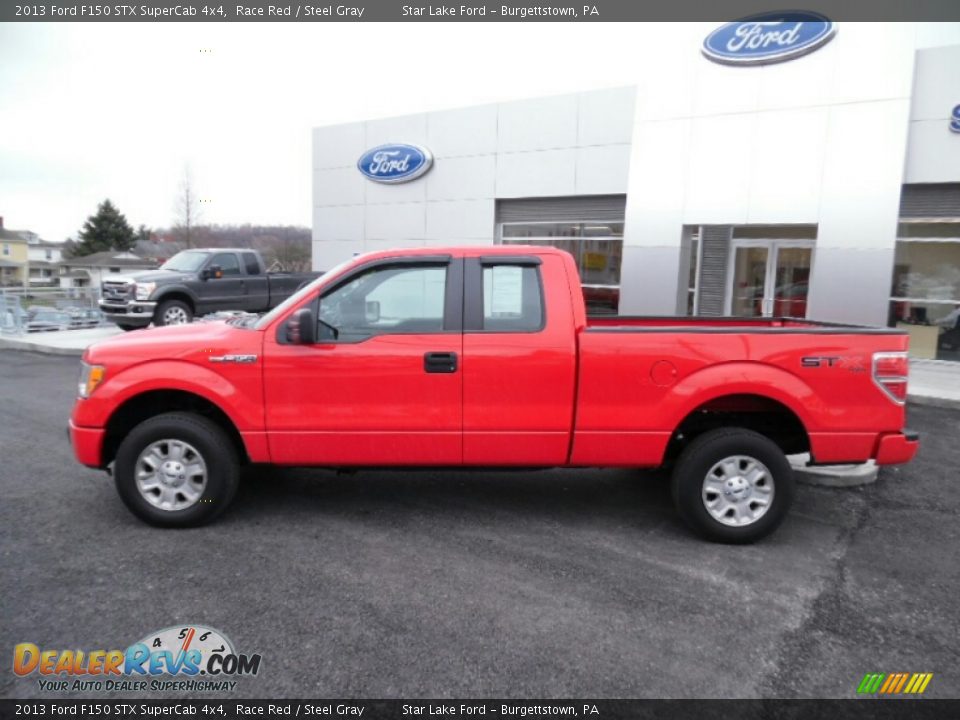 2013 Ford F150 STX SuperCab 4x4 Race Red / Steel Gray Photo #2